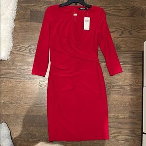 Ralph Lauren Classy Red Dress NWT